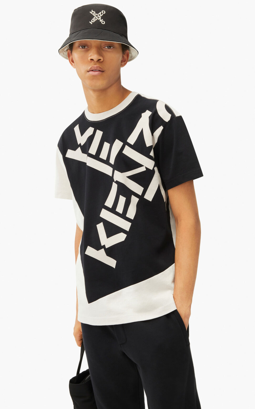 T Shirt Kenzo Homme Sport Big X Noir EMRCU-9705